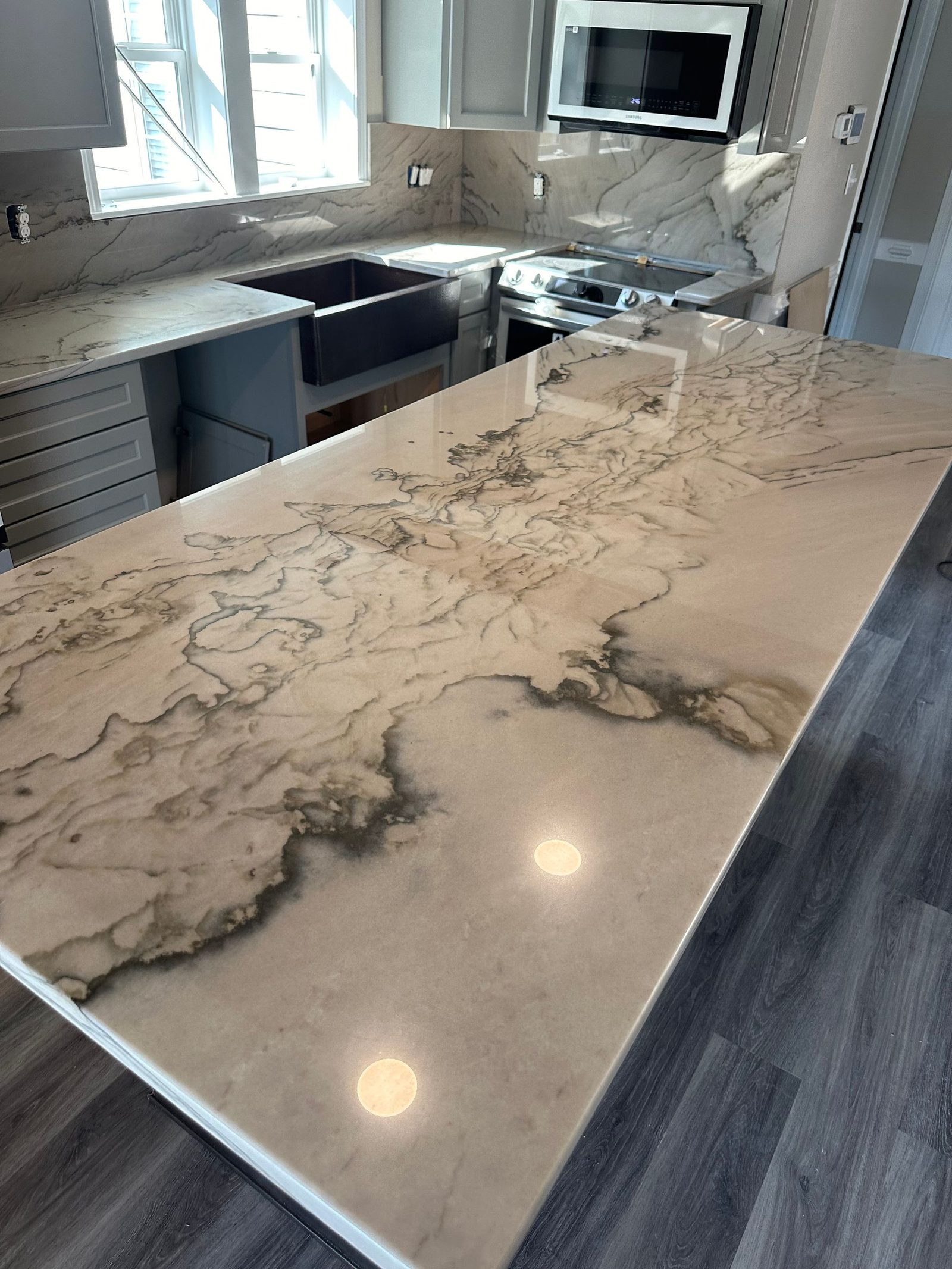 Recent granite countertop project by Twins Granite in Western NC